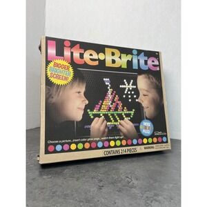 Fun Set – 2018 Retro Lite-Brite 214 Pieces, Tested Lights, Color Pegs & Sheets